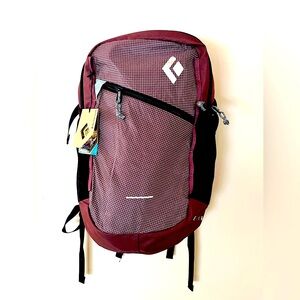 Black Diamond 30 L Campus Theorem. Burgundy and Black unisex backpack